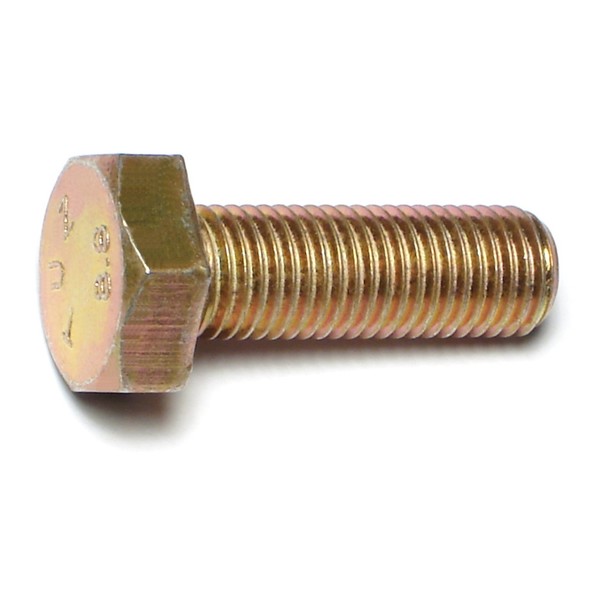 Midwest Fastener Class 8.8, M10-1.25 Hex Head Cap Screw, Zinc Plated Steel, 30 mm L, 25 PK 53545